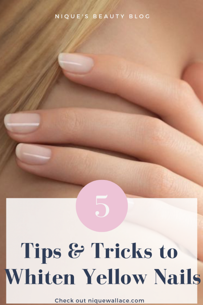 how to whiten nails at home @niquesbeauty
