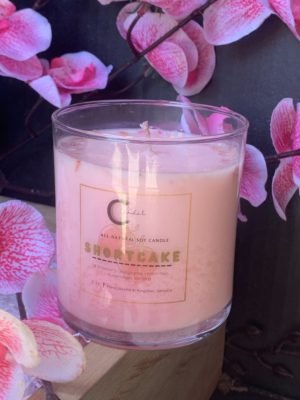 Strawberry cheese soy candle