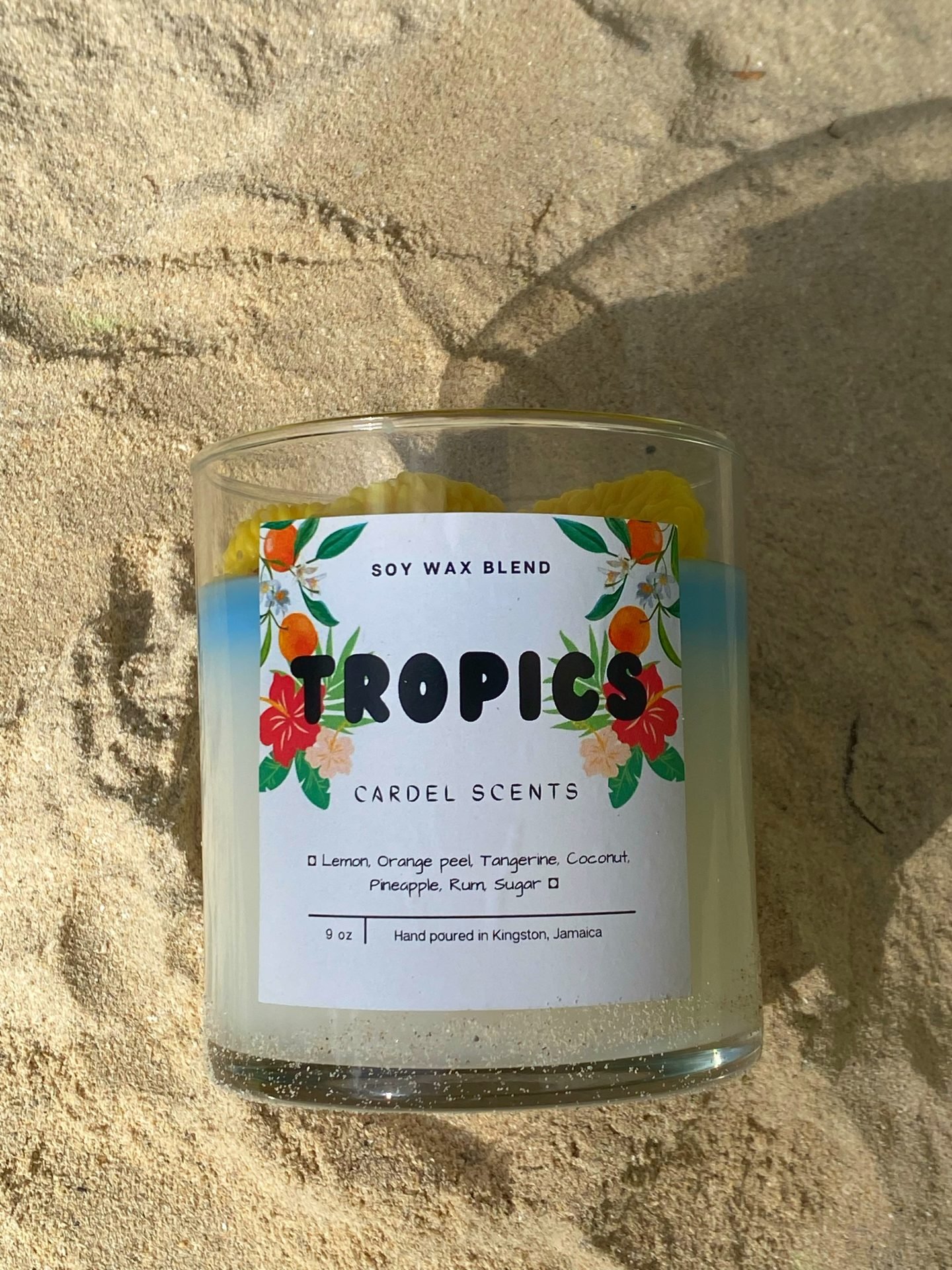 9oz tropics scented candle